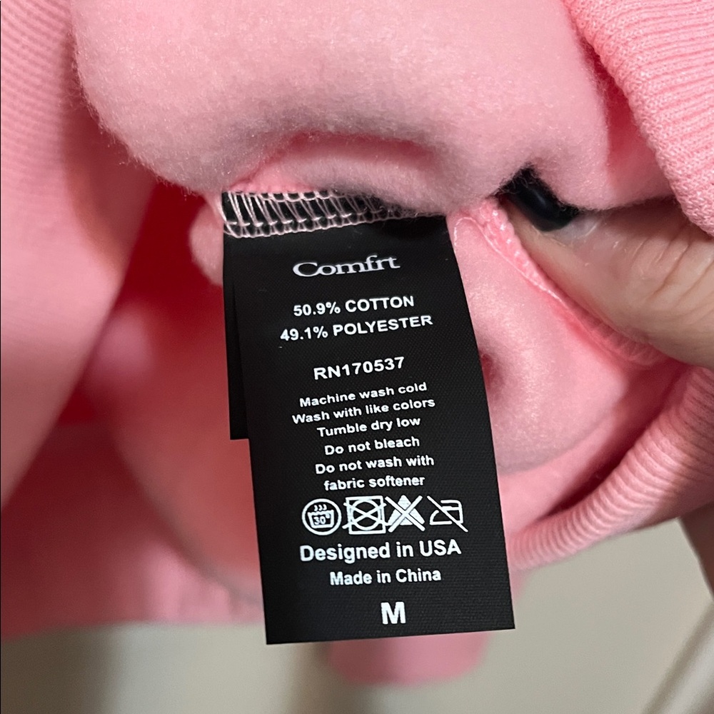 Comfrt “Ways to show Love” Graphic Hoodie with heart detail. - Picture 6 of 10